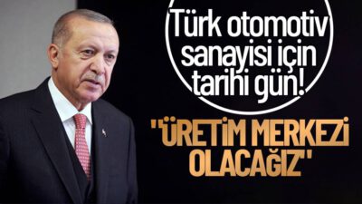 Cumhurbaşkanı Erdoğan: Ticari araçların en büyük üretim merkezi Türkiye olacak