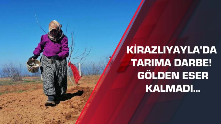 Kirazlıyayla’da tarıma darbe! Gölden eser kalmadı…