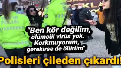 Bursa’da maskeyi de polisi de takmayan kadına ceza