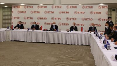 Ulaştırma Bakanı Karaismailoğlu’ndan BTSO’ya ziyaret