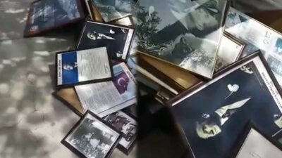 Skandal olay! Atatürk posterleri çöpe atıldı