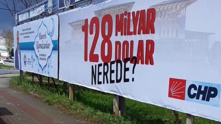 Mudanya’da “128 Milyar Nerede?” Afişi Tekrar Asıldı…