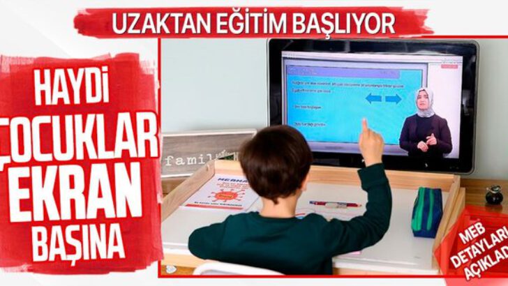 15 Nisan’dan itibaren uzaktan eğitime geçilecek