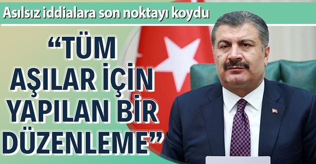 Koca’dan aşılamaya dair flaş açıklama
