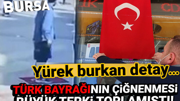 Dikkat çeken detay! Bursa’da üzerine basılan bayrağı, şehit yeğeninin hatırasını yaşatmak için asmış