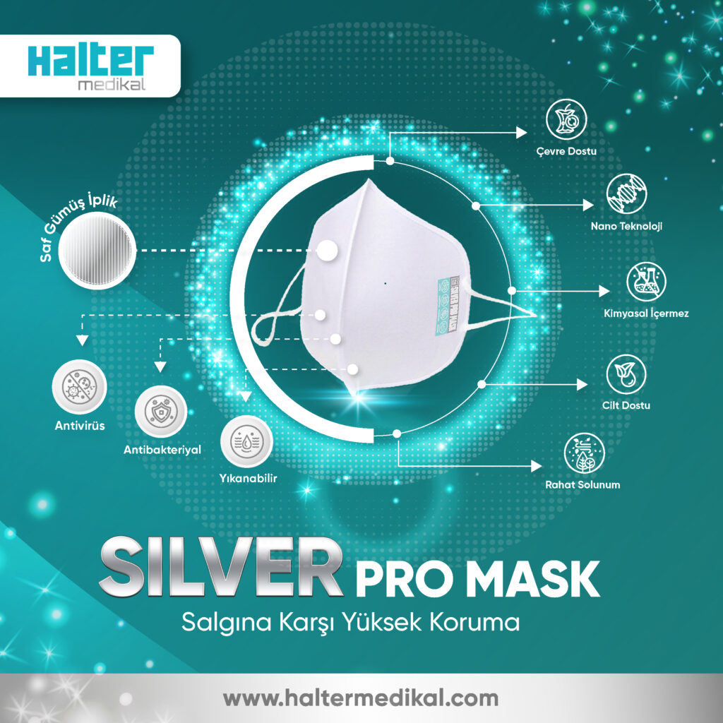 Gümüş İpllikli En Yüksek Koruma Silver Pro Mask