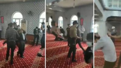 Zor kullanma şartları oluşmasına rağmen bir emniyet mensubunun cami içerisinde biber gazı….