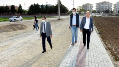 Yenişehir’de kapanma döneminde yol çalışmaları hızlandı