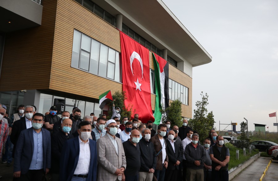 İsrail’in Mescid-i Aksa’ya saldırması, Bursa’da protesto edildi