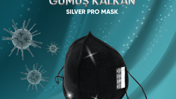 SAF GÜMÜŞLÜ YÜKSEK KORUMALI MASKE, SILVER PRO MASK