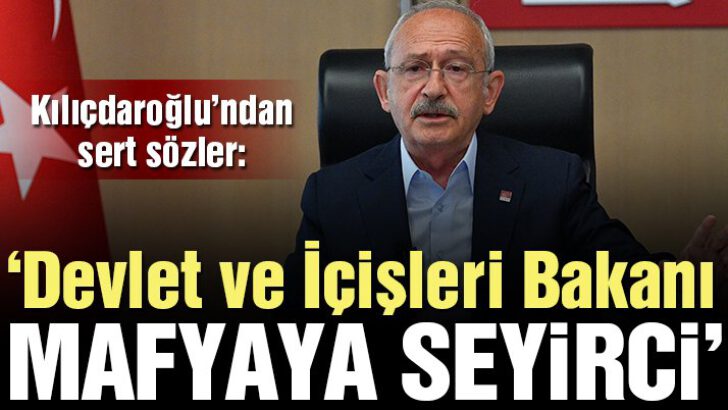 Devlet ve İçişleri Bakanı, mafya örgütlerine seyirci