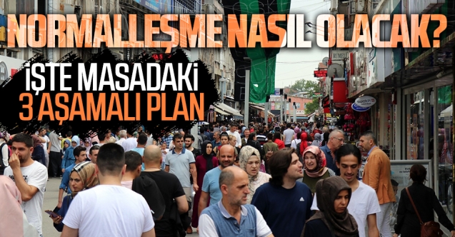 17 Mayıs sonrası 3 aşamalı “normalleşme” planı