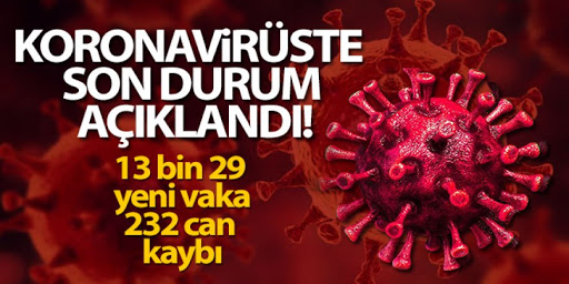24 saatte 13.029 yeni vaka!