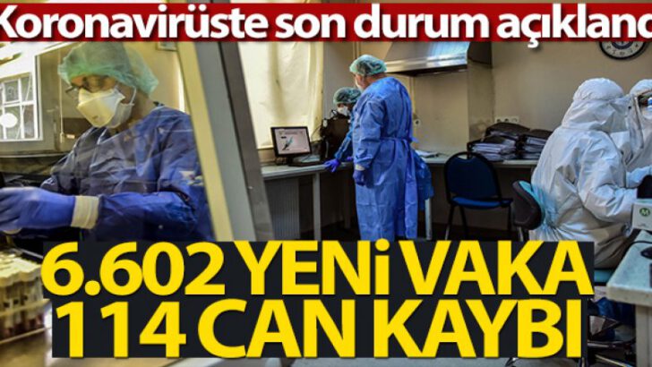 24 saatte 6.602 yeni vaka!