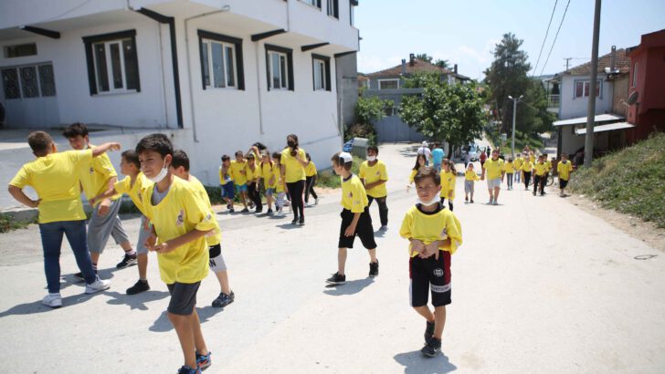 Köylerini oryantiring etkinliği ile tanıyorlar