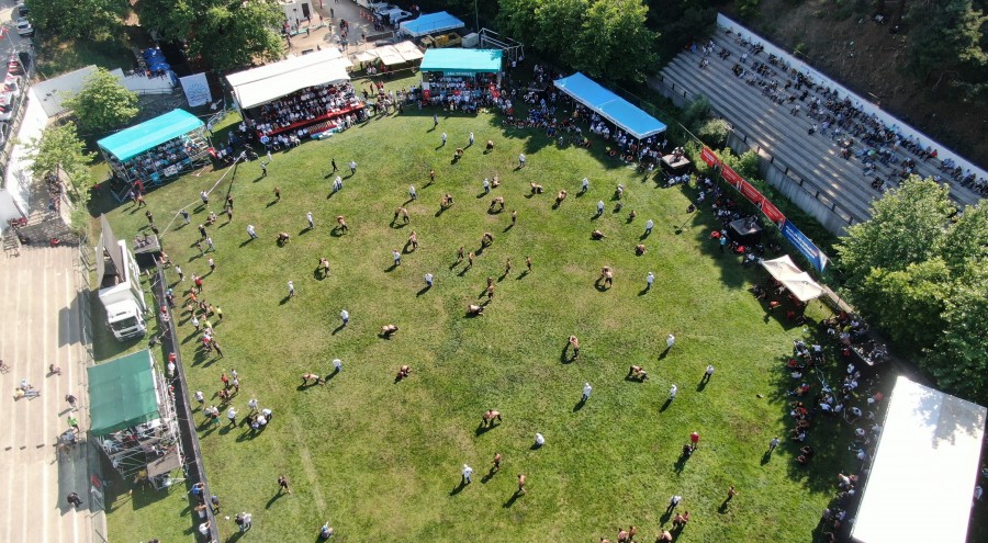 Çalı Yağlı Güreşlerine yoğun ilgi
