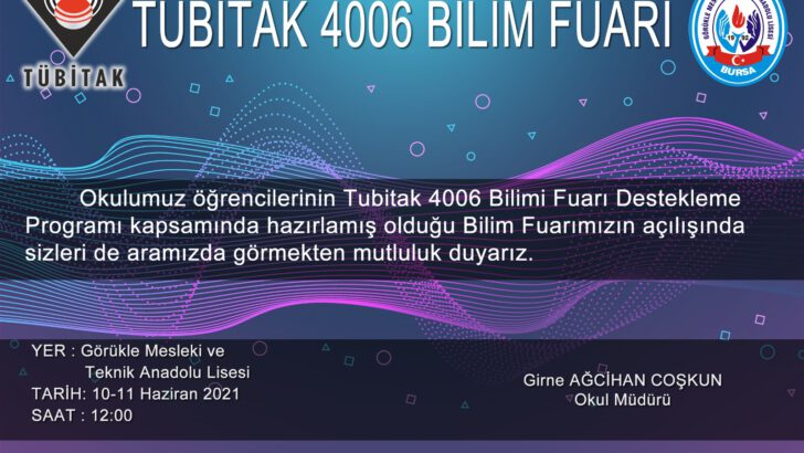 TÜBİTAK’ın Fuarına Bursa Ev Sahipliğine Hazırlanıyor!