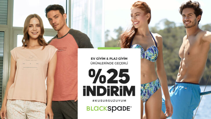 Blackspade Ev ve Plaj Giyim Ürünlerinde NET %25 İNDİRİM başladı!