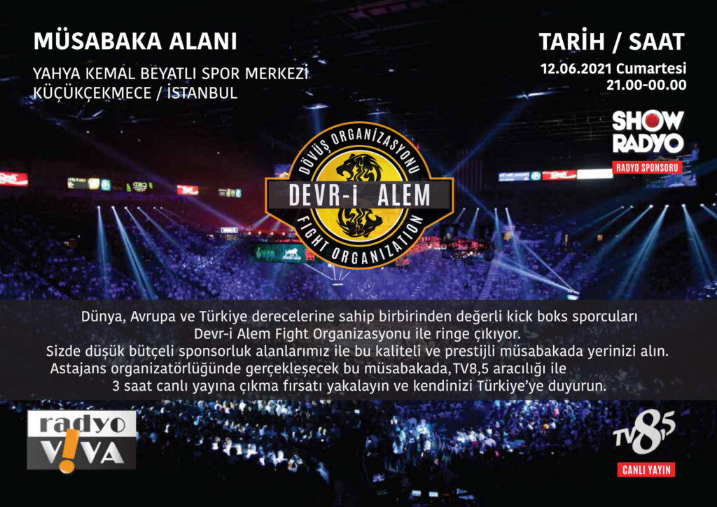 Devr-i Alem Fight Kick Boks Organizasyonu Serisi 12 Haziranda İstanbul’da başlıyor.