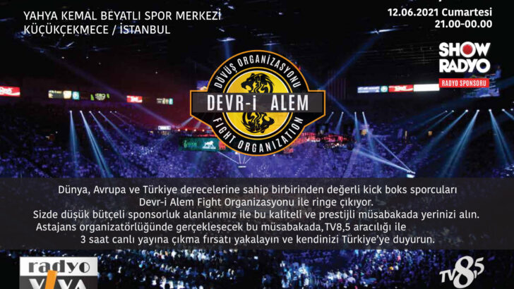 Devr-i Alem Fight Kick Boks Organizasyonu Serisi 12 Haziranda İstanbul’da başlıyor.