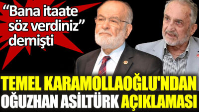 Karamollaoğlu’ndan ‘Oğuzhan Asiltürk’ cevabı