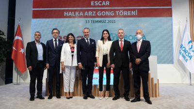 Halka arzını başarı ile tamamlayan Escar, Borsa İstanbul’da “ESCAR” koduyla işlem görmeye başladı