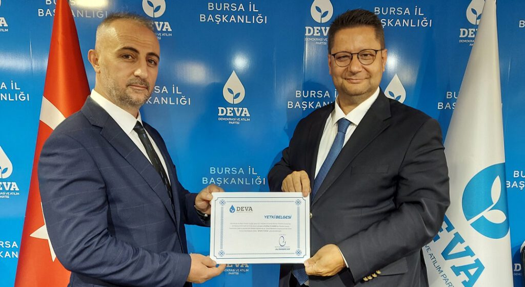 DEVA Partisi’nin Yıldırım İlçe Başkanı belli oldu!