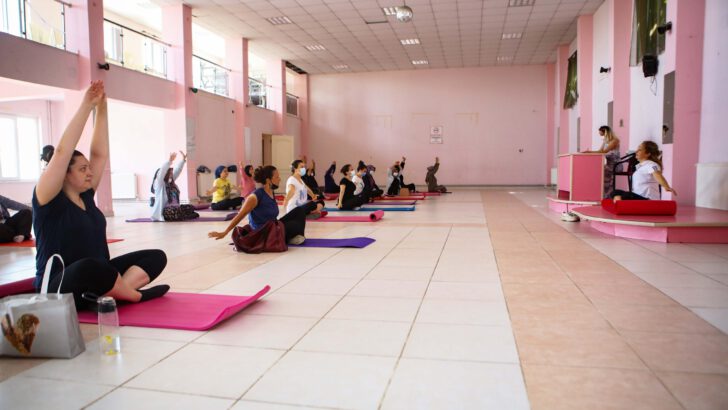 Çalı’da kadınlara pilates eğitimi
