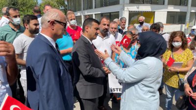 İYİ PARTİ BURSA İL BAŞKANLIĞI ”152 EVLERDE ÖZEL YURT ALANINI PROTESTO ETTİ”