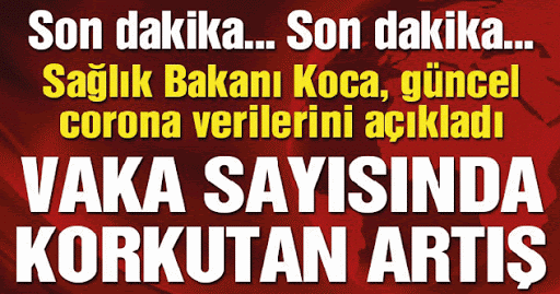24 saatte 26.822 yeni vaka!