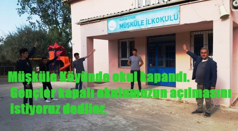 Kapanan okulumuzu geri istiyoruz
