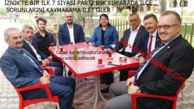 İznik’te siyasilerden uyuşturucuya ortak tepki!