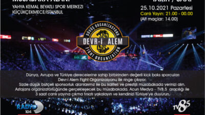 Devr-i Alem Fight Kick Boks Organizasyonu Serisi 25 Ekim de İstanbul’da!