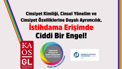 Cinsiyet Kimliği, Cinsel Yönelim ve Cinsiyet Özelliklerine Dayalı Ayrımcılık, İstihdama Erişimde Ciddi Bir Engel!