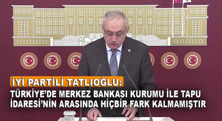 Tatlıoğlu: Faiz ve enflasyon hedefinin tutması mümkün değil
