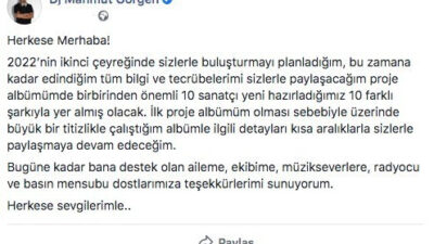 DJ Mahmut Görgen’den Proje Albümü