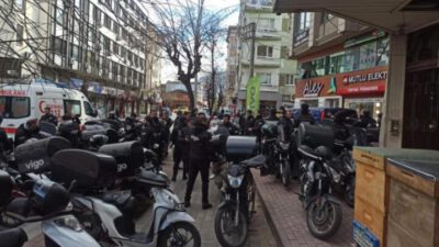 Bursa’da 50 motokurye talepleri için iş bıraktı
