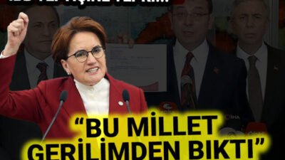 “Bu millet gerilimden bıktı”