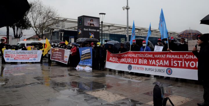 EMEĞİMİZE, MESLEĞİMİZE, HAKLARIMIZA SAHİP ÇIKIYORUZ, GEÇİNEMİYORUZ!