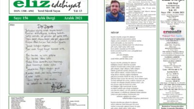 eliz edebiyat DERGİSİ’nin 156. SAYISI ÇIKTI