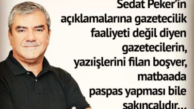 Özdil: ‘240 milyon tirajlı gazete’ nedeniyle AKP ilk defa sallanıyor