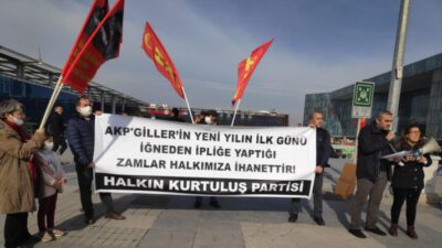 HKP BURSA’DA ZAMLARI PROTESTO ETTİ