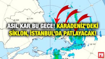 Pazartesi uyarısı: Karadeniz’deki siklon İstanbul’da patlayacak!