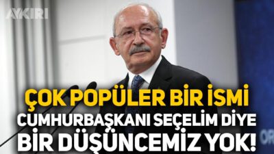 Popüler isim seçelim düşüncemiz yok