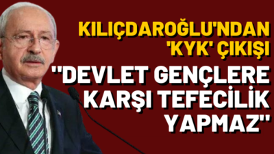 Devlet gençlere karşı tefecilik yapmaz