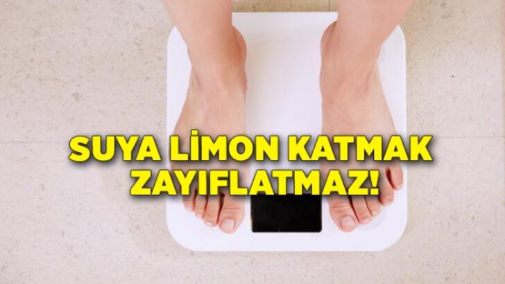 Suya limon katmak zayıflatmaz