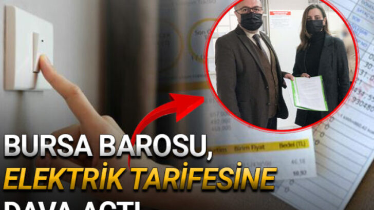 BURSA BAROSU, ELEKTRİK TARİFESİNE İPTAL DAVASI AÇTI