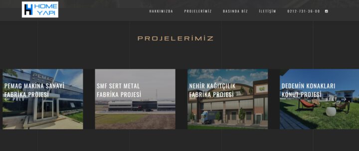 HOME YAPI  KURUMSAL WEB SİTESİNİ YENİLEDİ
