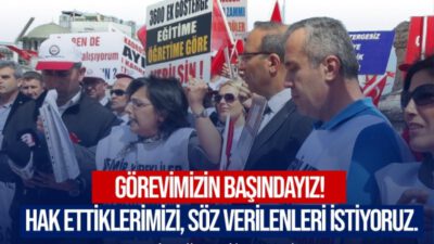 GÖREVİMİZİN BAŞINDAYIZ HAKKIMIZI SAVUNACAĞIZ’