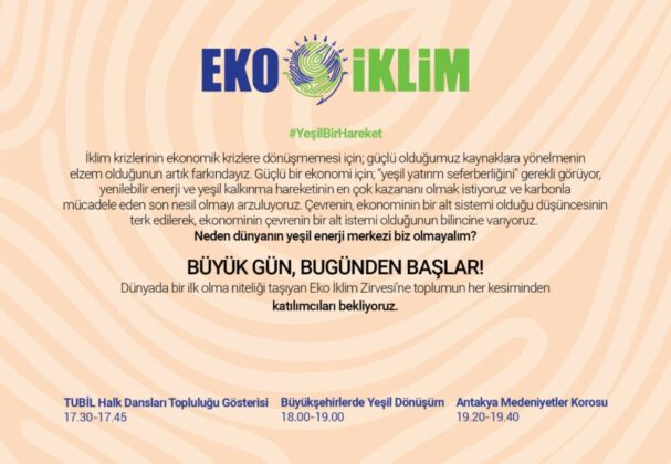 #YeşilBirHareket Çağrısı “Büyükşehirlerde Yeşil Dönüşüm” ile Başlıyor!